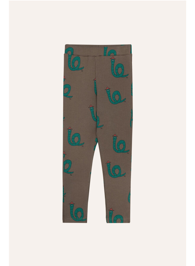 The campamento snakes brown leggings