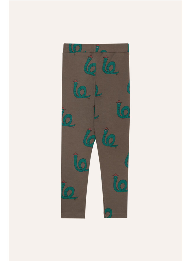 The campamento snakes brown leggings