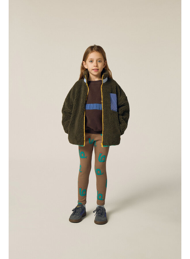 The campamento snakes brown leggings