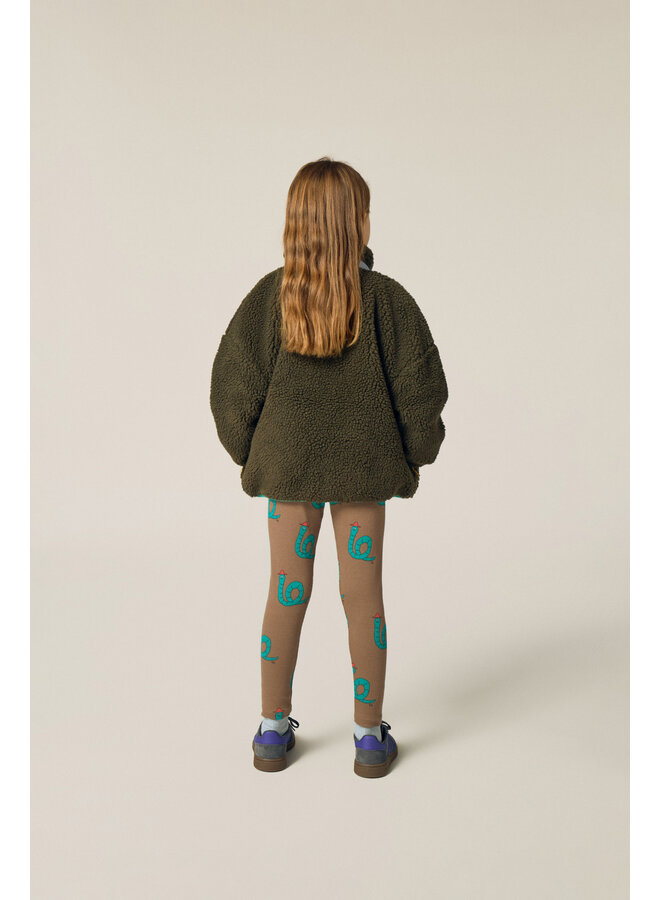 The campamento snakes brown leggings