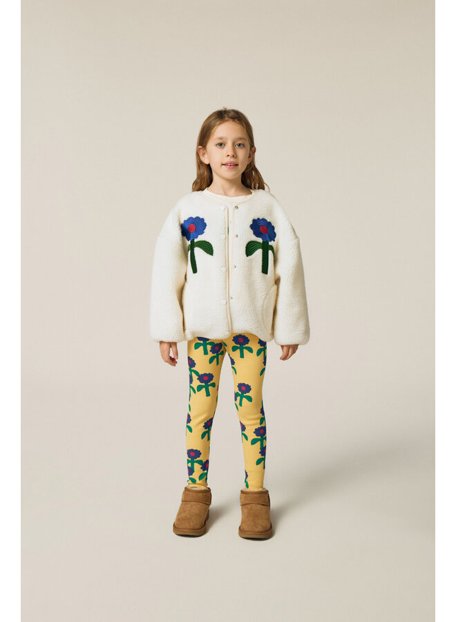 The campamento blue daisies leggings yellow