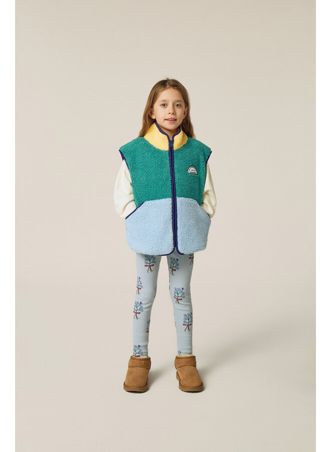 The campamento bouquets light blue legging