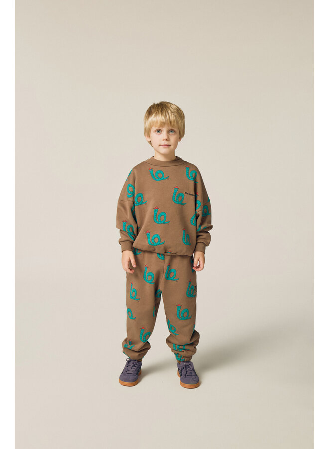 The campamento snakes jogging trousers brown