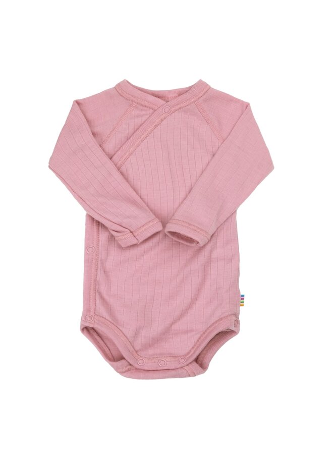 Joha merinowol wikkel romper old rose