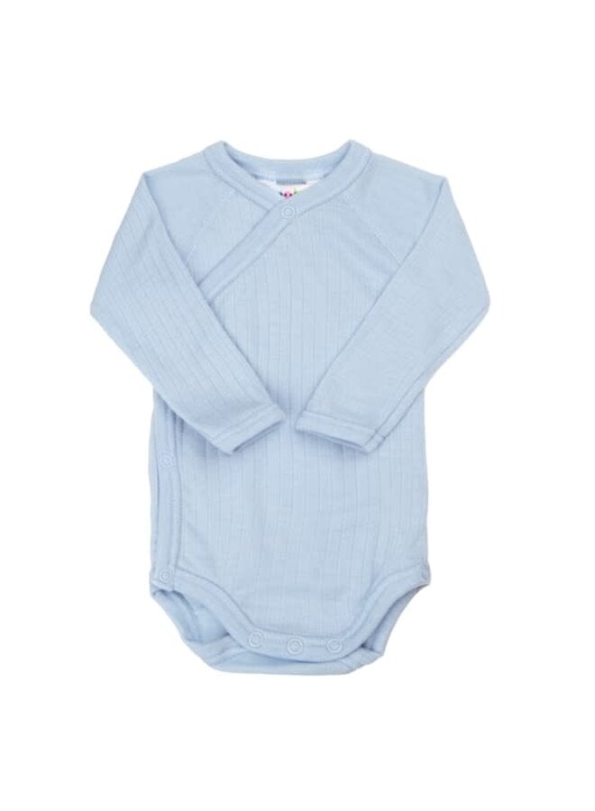 Joha merinowol wikkelromper light blue
