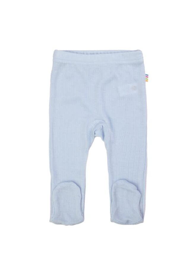 Joha merinowol legging met voetje light blue