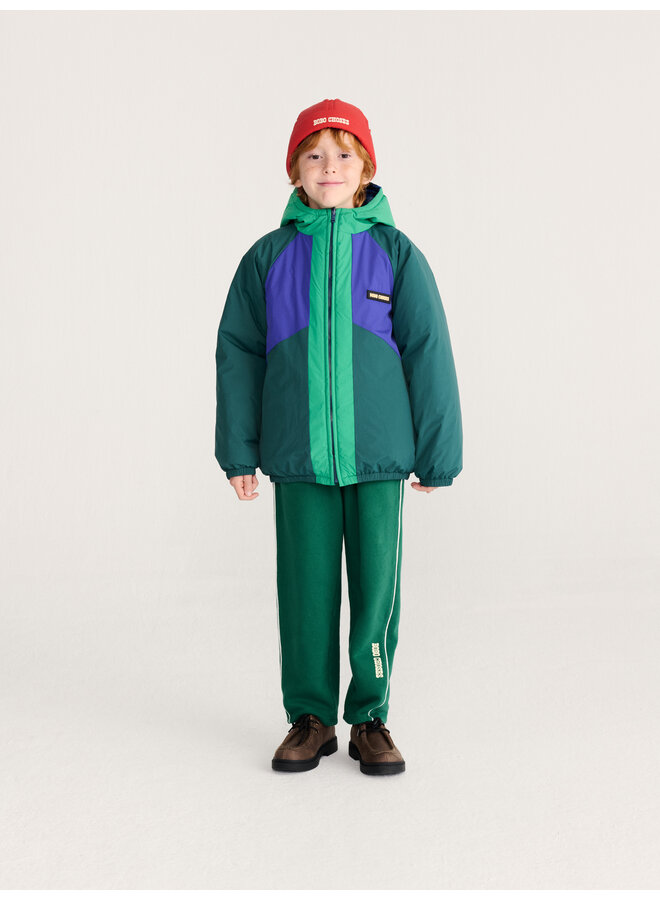Bobo choses almost moiré allover reversible anorak blue