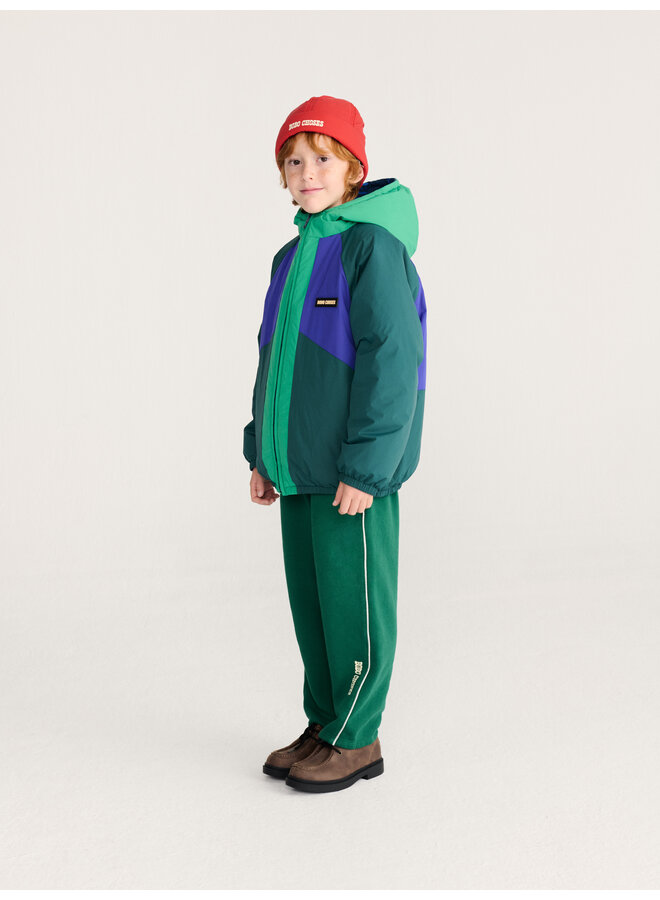 Bobo choses almost moiré allover reversible anorak blue