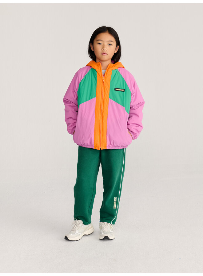 Bobo choses almost moiré allover reversible anorak pink