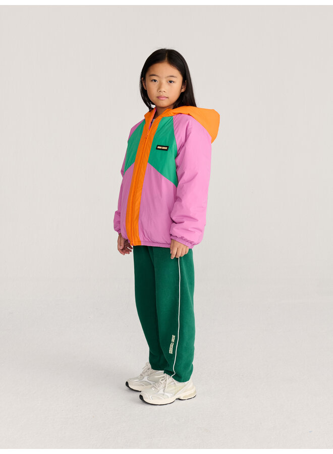 Bobo choses almost moiré allover reversible anorak pink