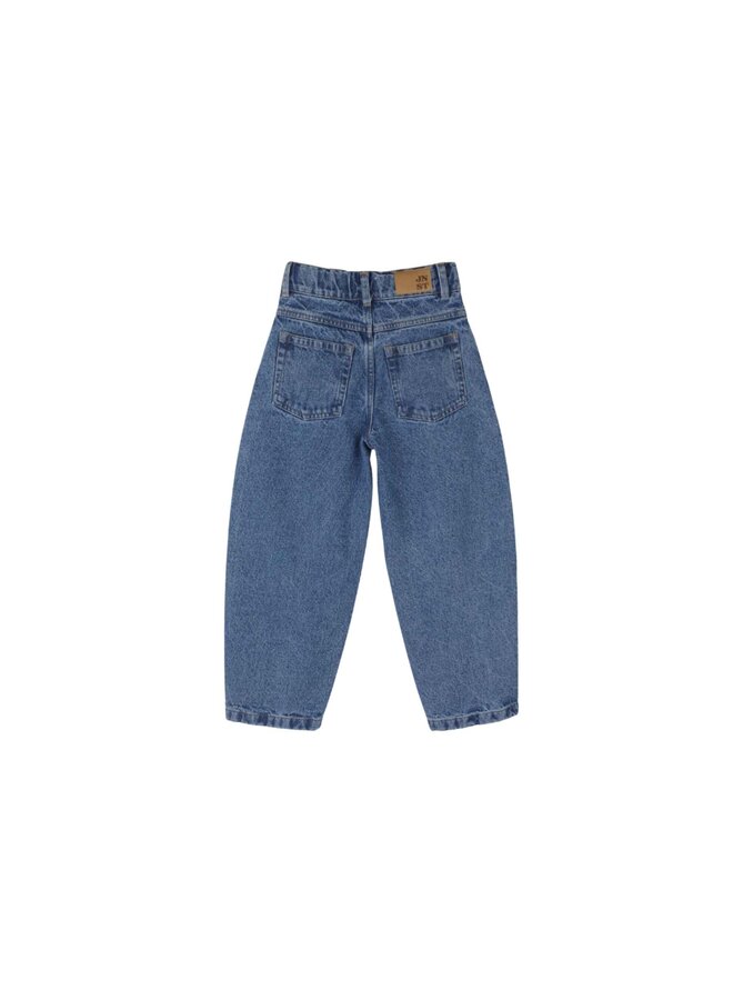Jenest balloon denim pants dark wash