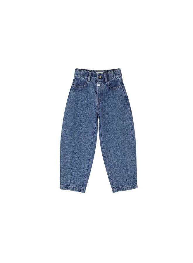 Jenest balloon denim pants dark wash