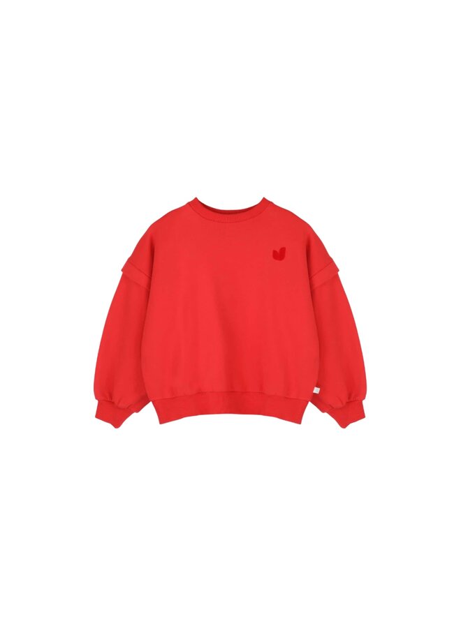 Jenest balloon sweater spicy red