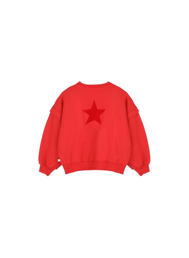Jenest balloon sweater spicy red