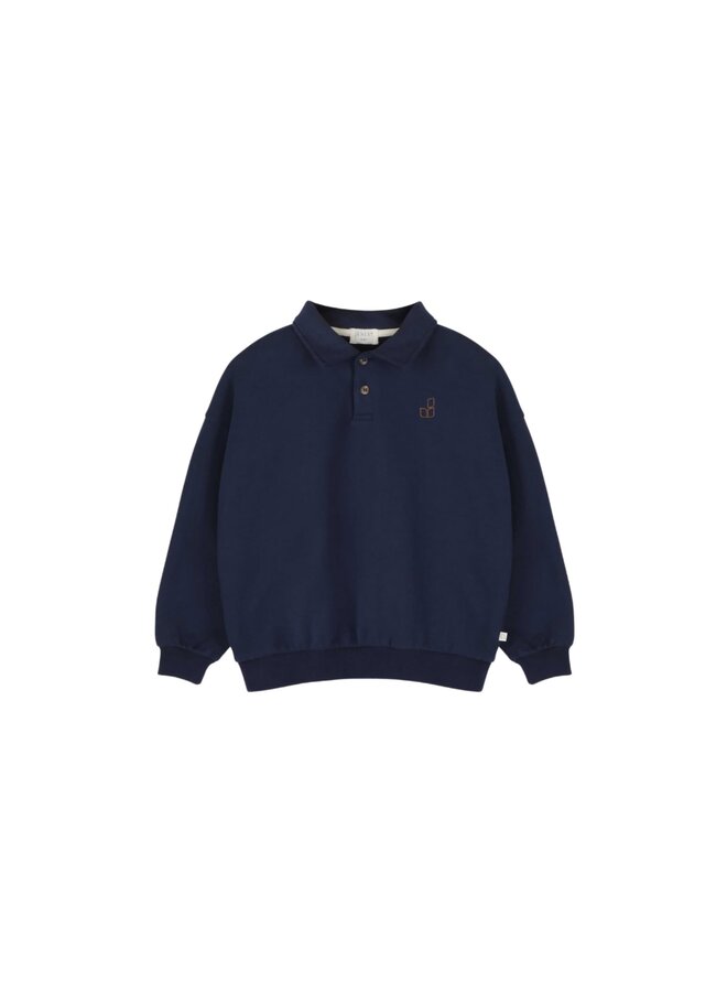 Jenest cameron polo sweater navy blue