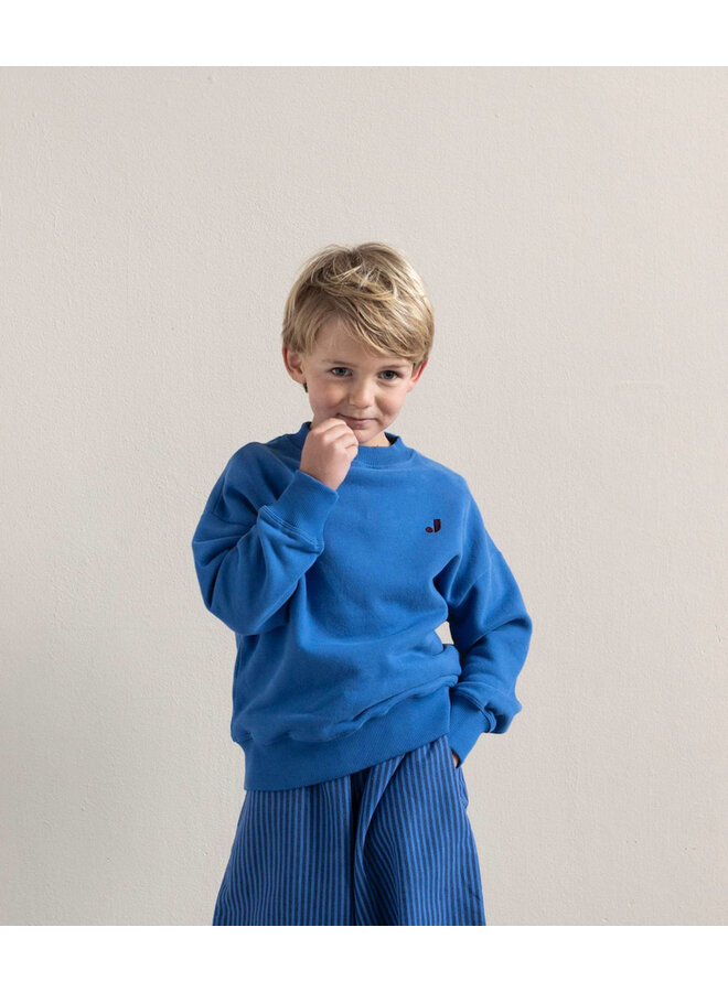 Jenest happy bird sweater cobalt blue