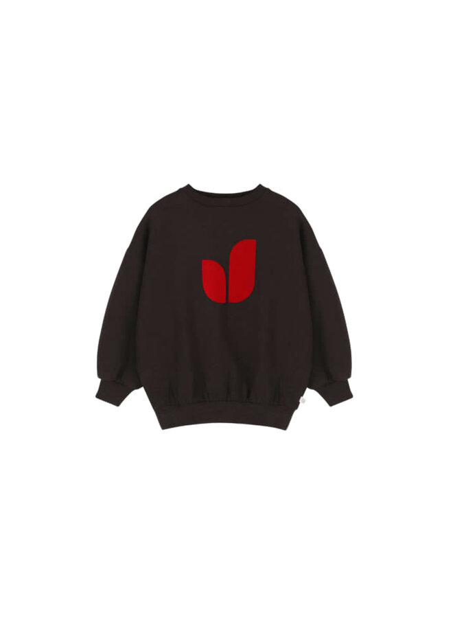Jenest pippa sweater dark brown melange