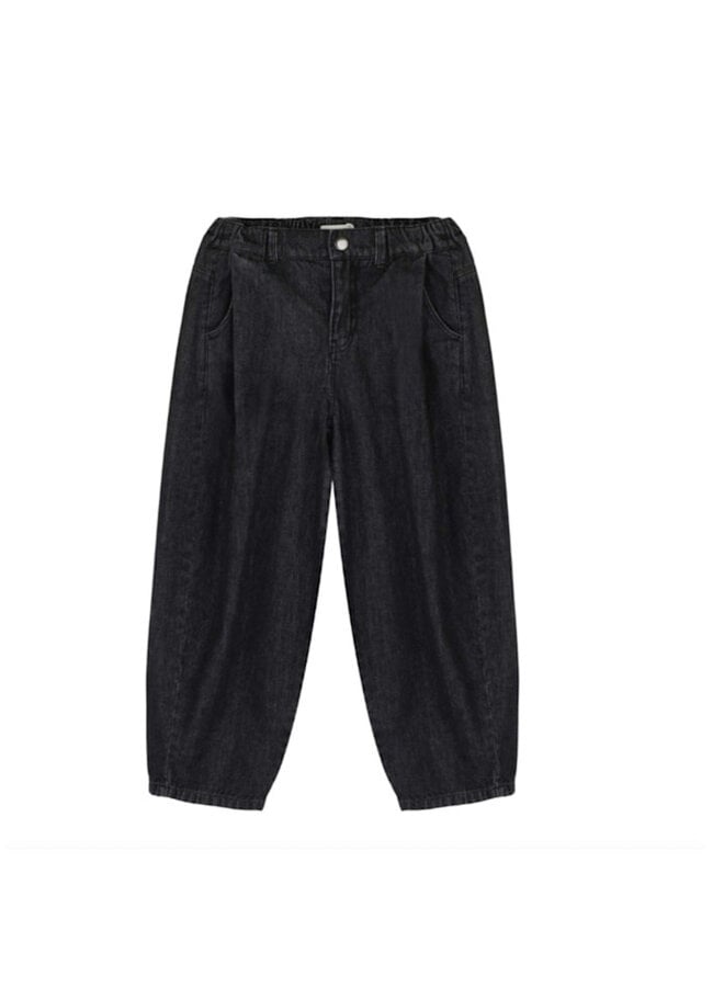 Jenest robin balloon denim pants vintage black