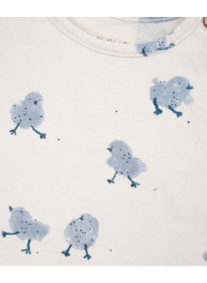 Play up printed jersey ls t-shirt chick detail