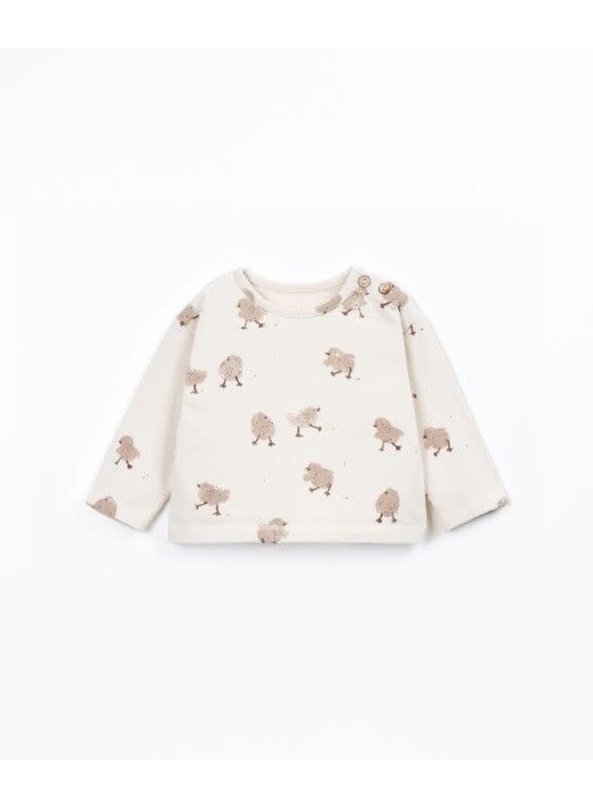 Play up printed jersey ls t-shirt chick skein