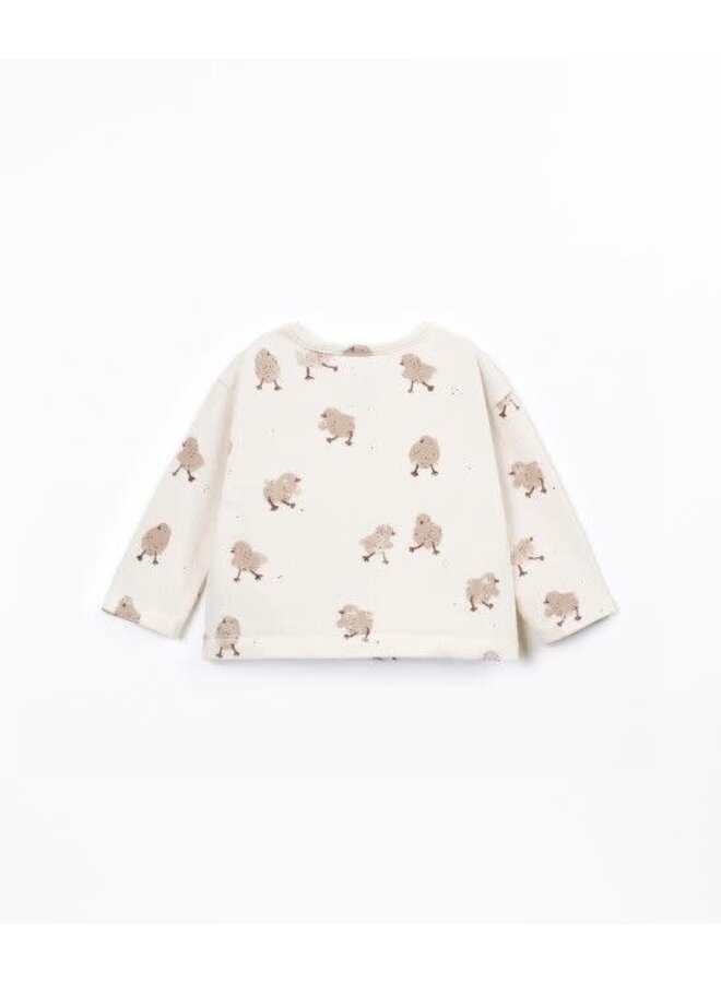 Play up printed jersey ls t-shirt chick skein