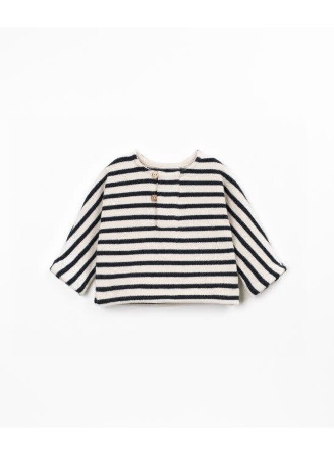 Play up striped jersey sweater cocoon