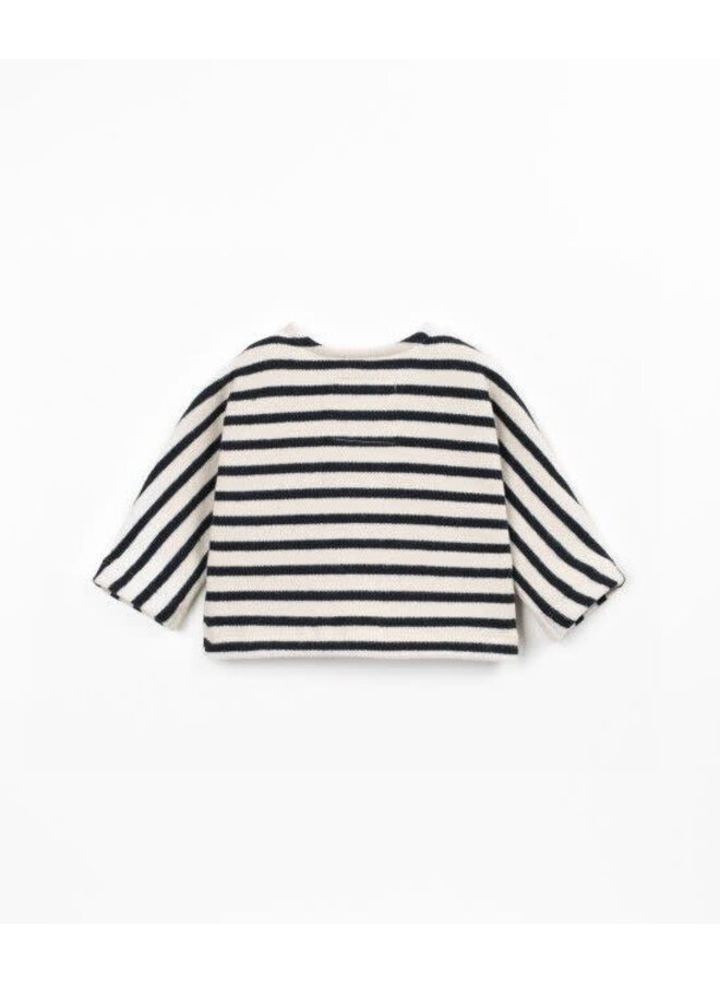 Play up striped jersey sweater cocoon