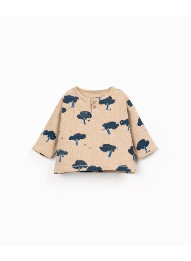 Play up printed rib flamé ls t-shirt skein