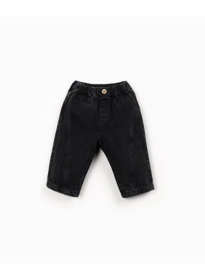 Play up denim trousers black denim