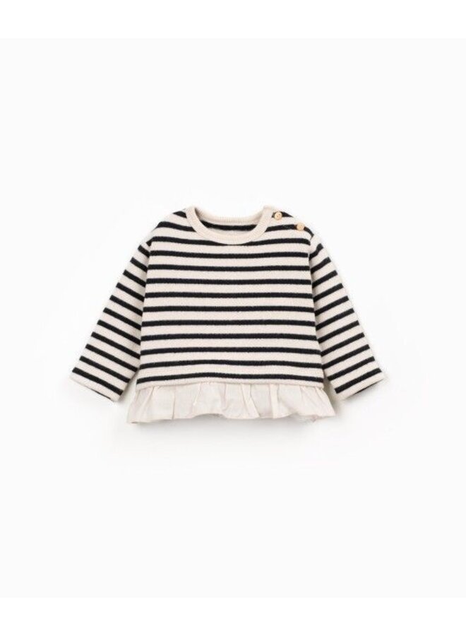 Play up striped jersey sweater cocoon