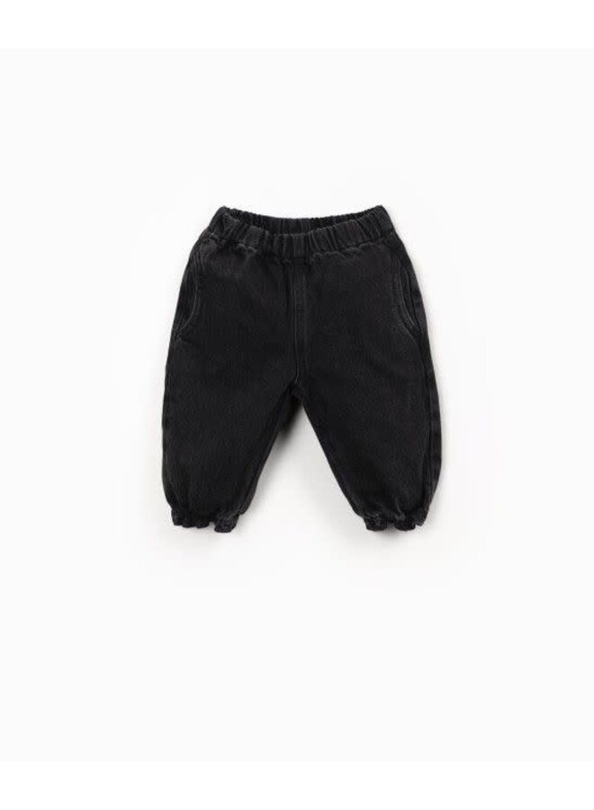 Play up denim trousers black denim