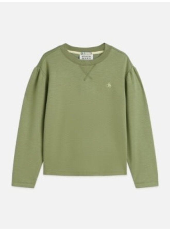 S&S seasonal core viscoseblend relaxedfit sweatshirt oil green