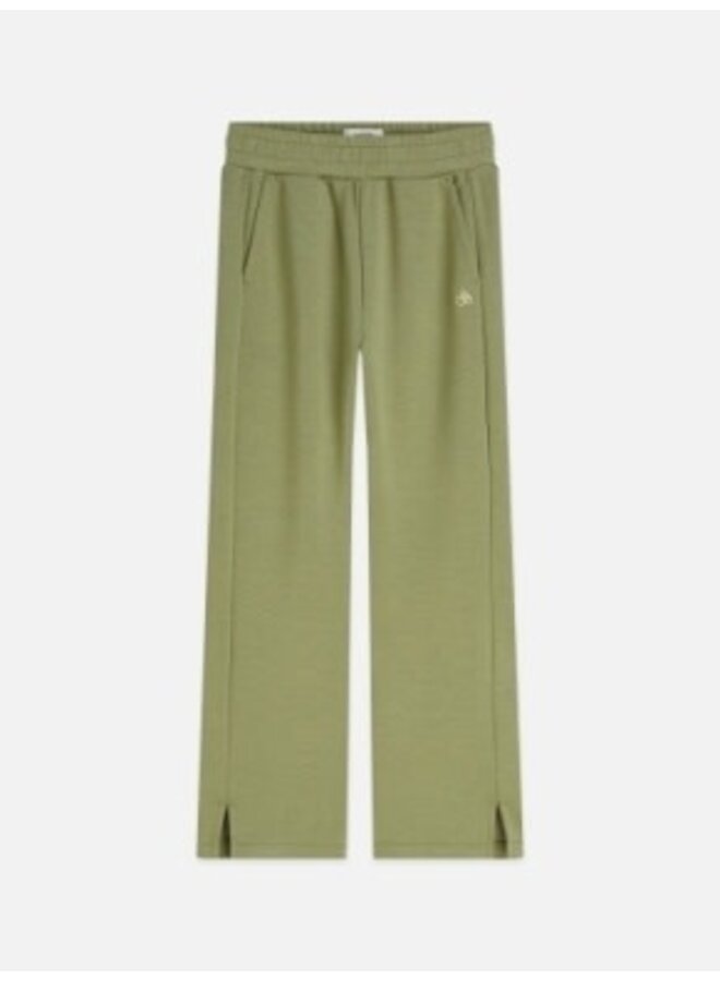 S&S seasonal core straightleg viscoseblend sweatpants oil green