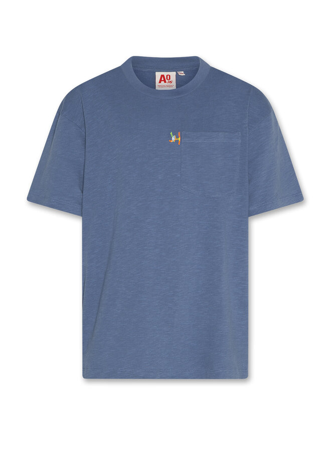 AO76 kayne t-shirt schuss seoul jersey denim blue