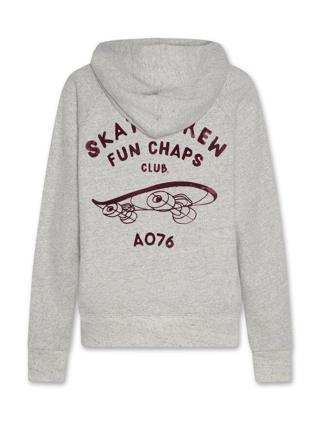 AO76 lenny hoodie crew grey melange