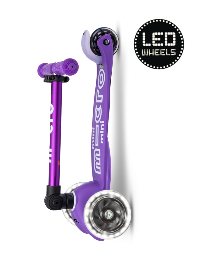 Micro step mini deluxe foldable LED paars