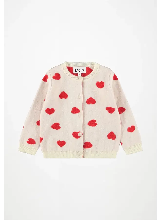 Molo goldie red hearts