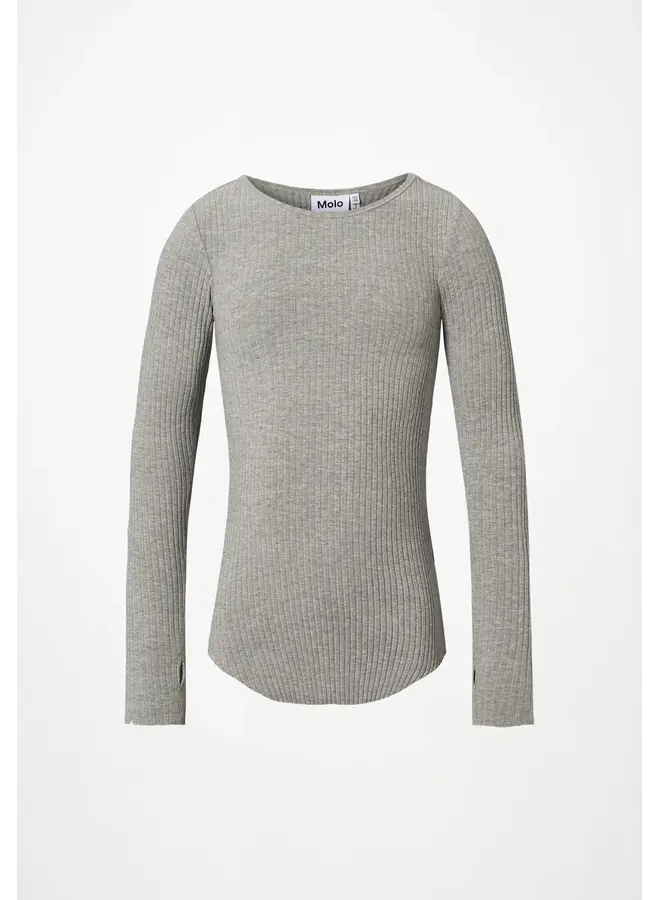 Molo rochelle longsleeve grey melange