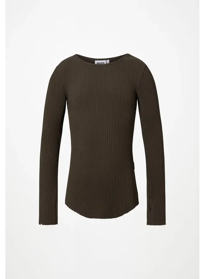 Molo rochelle longsleeve bark brown