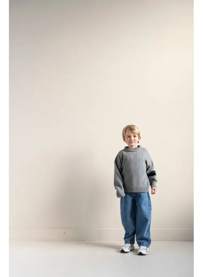 Jenest balloon denim pants dark wash
