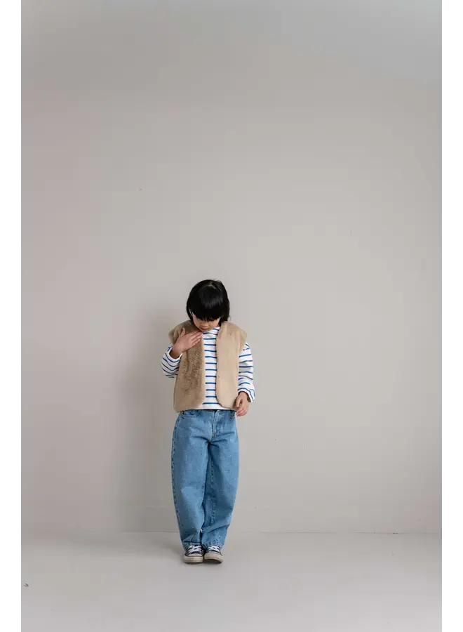 Jenest balloon denim pants medium wash