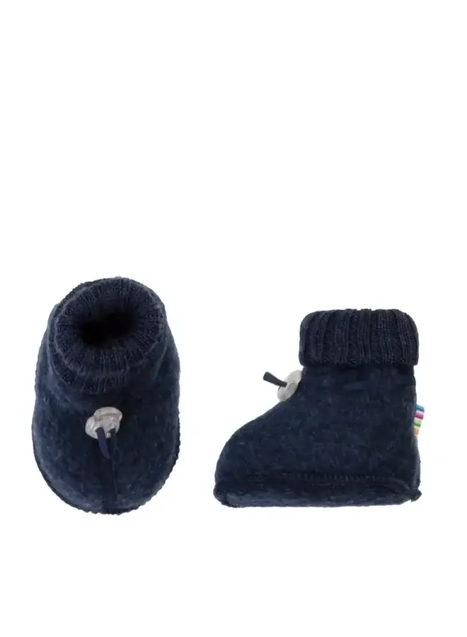 Joha wolfleece slofjes navy
