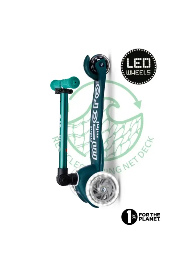 Micro step mini deluxe foldable LED groen
