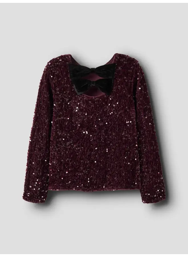 Name it frusitta bow blouse catawba grape