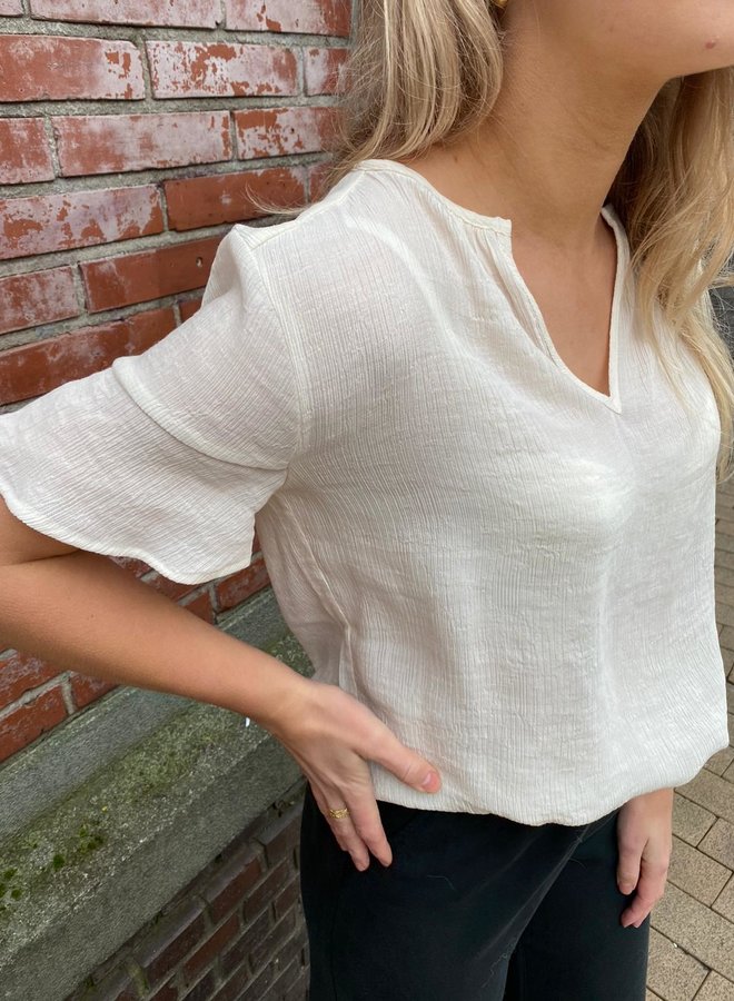 Knit-ted stephanie top ivory