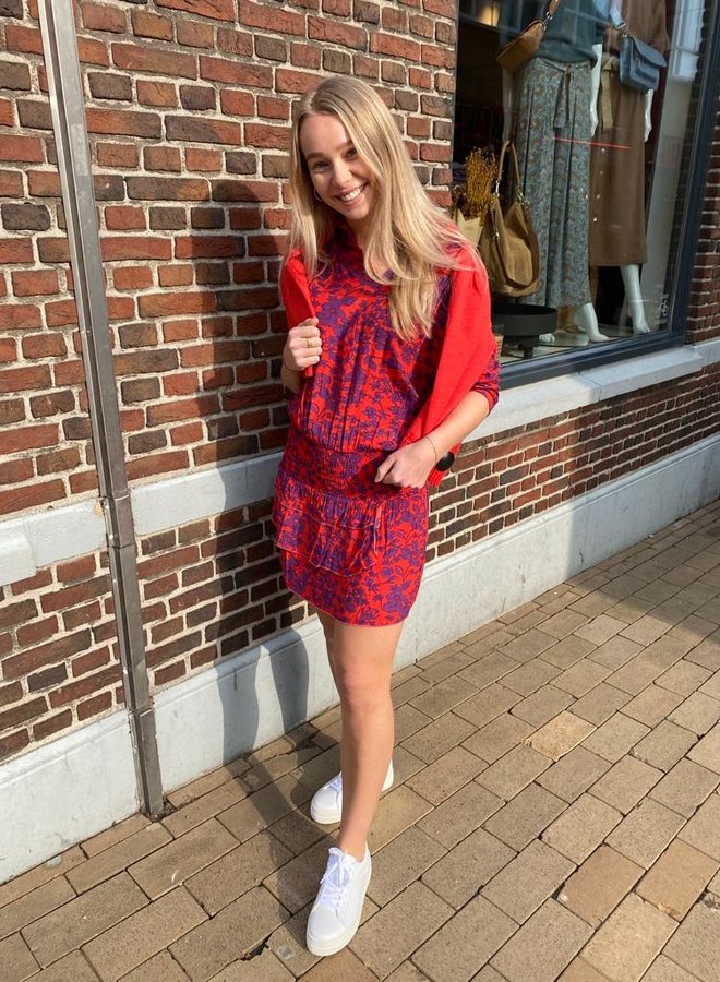 Les Favorites flori dress coral