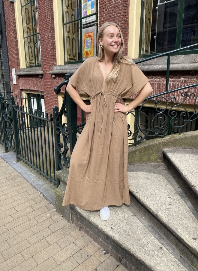 BY BAR long dress khaki