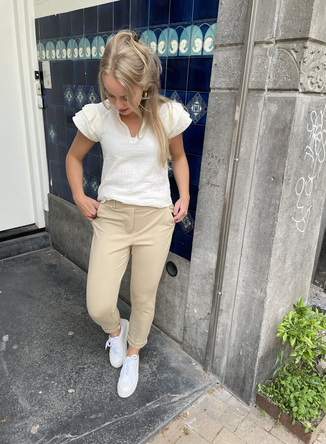 Moss thelma pants white pepper