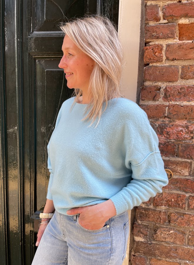 Denham jane highwaist flared light blue