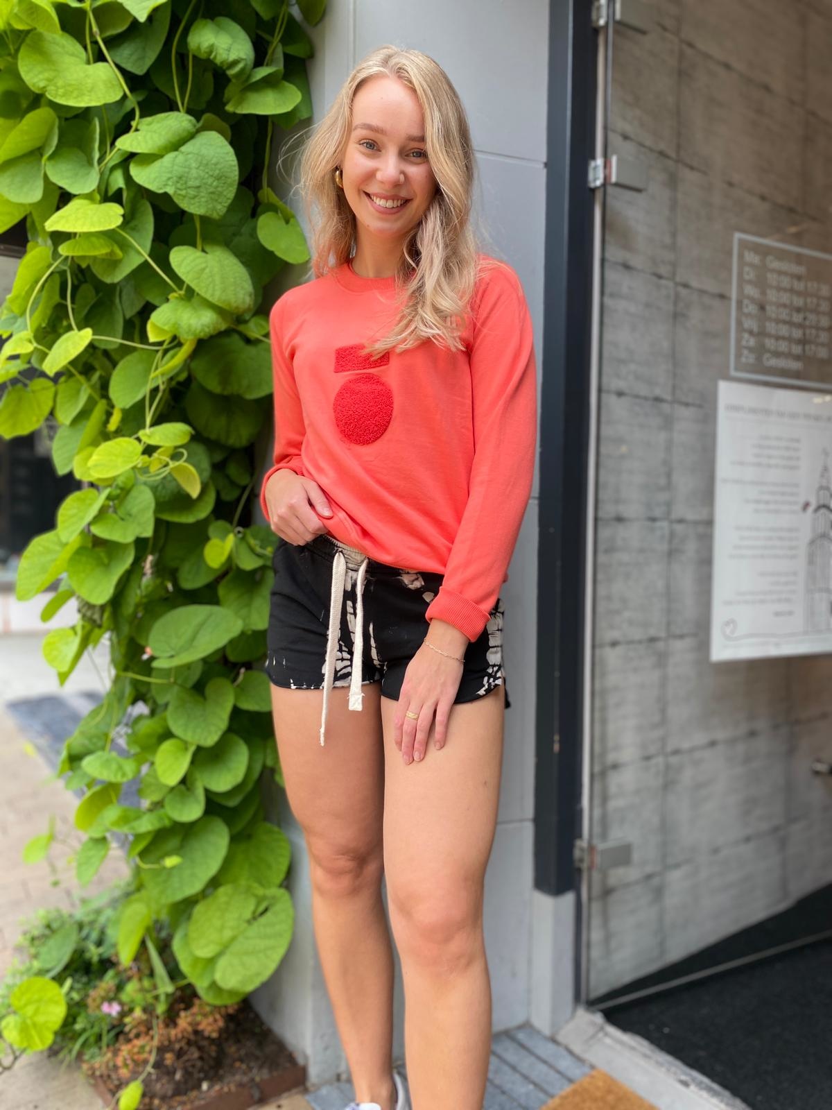 10DAYS W211 sweater terry coral - BIEN